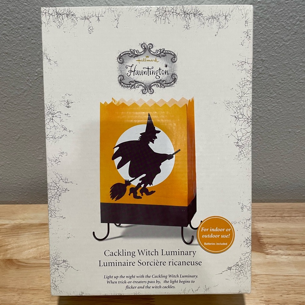 ❤️🔥3/$27❤️🔥Hallmark HALLOWEEN Cackling Witch Luminary - Indoor/Outdoor